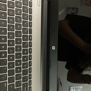 HP Sleek Black and Silver Laptop